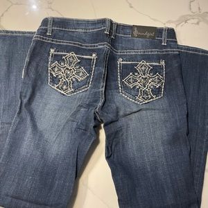 Soundgirl Ripped Blue Jeans